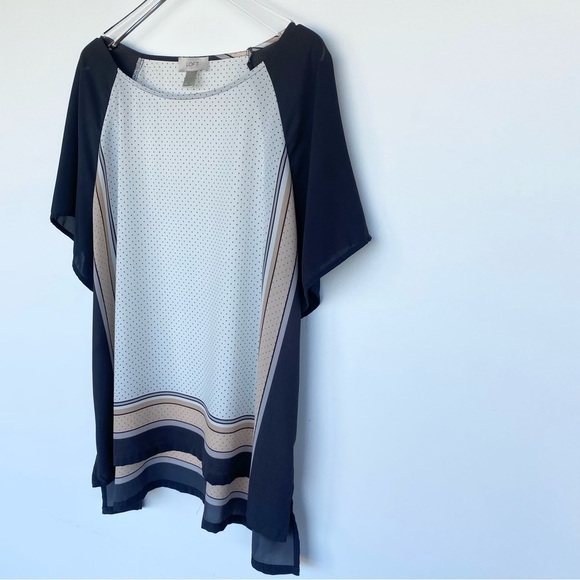 SALE 🛍️ LOFT Bandanna flowy light weight Summer Top -  Womens size XL - Picture 3 of 7